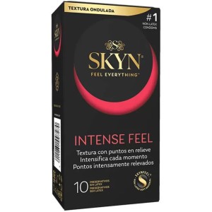 SKYN - PRESERVATIVO TEXTURED INTENSE FEEL CON DESIGN ONDULATO 10 UNITÃ